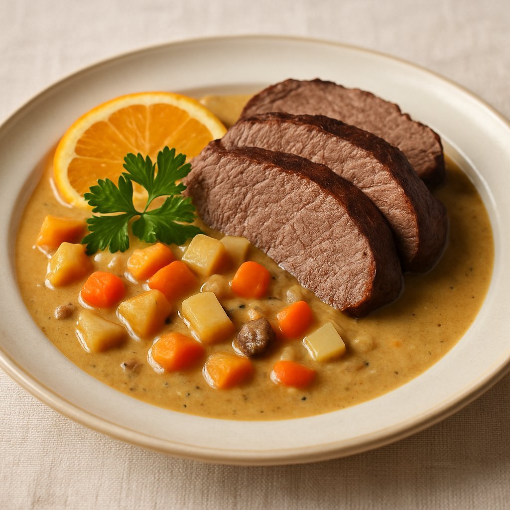 Gedünsteter Lungenbraten „Bermudas"