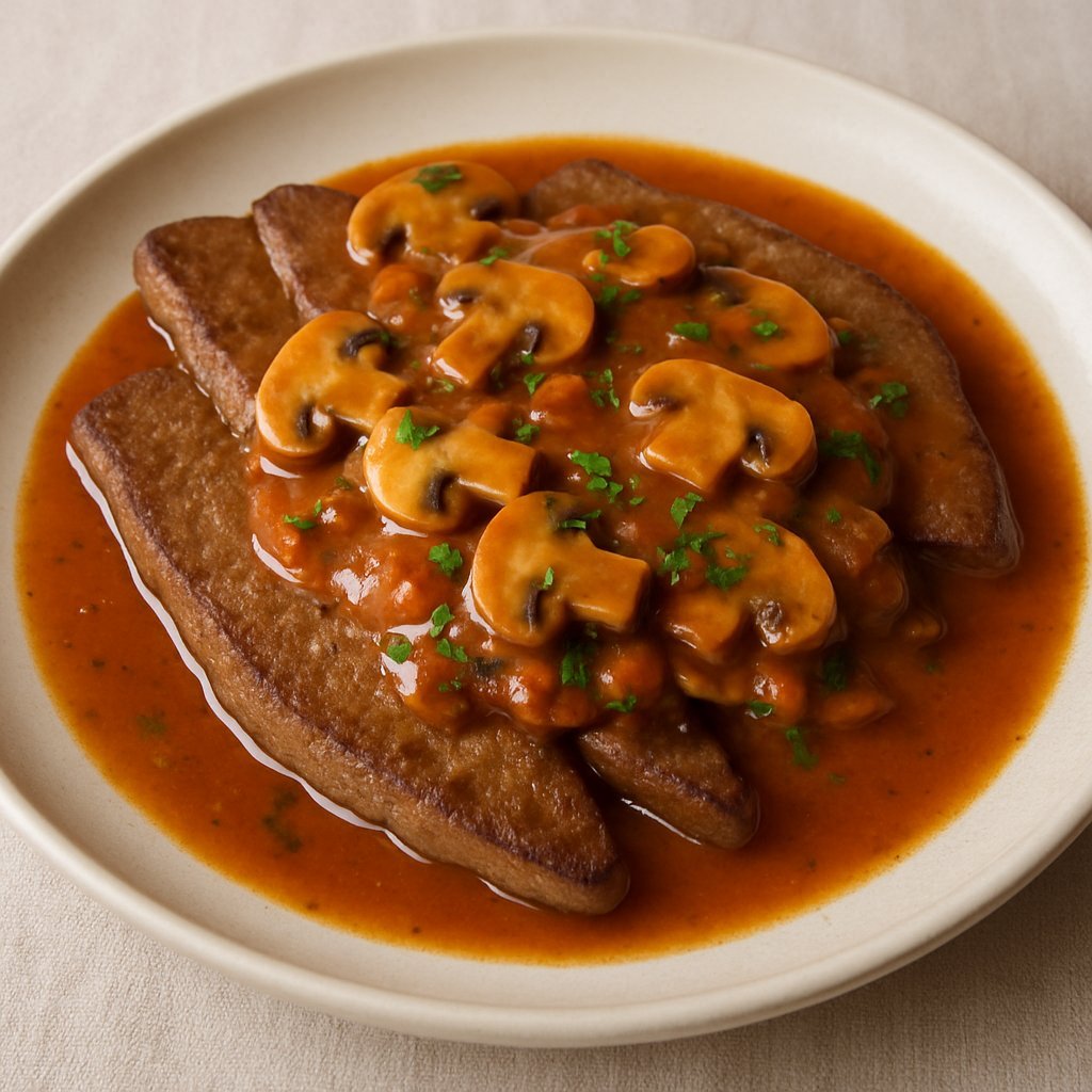 Kalbsleberfilet nach amerikanischer Art