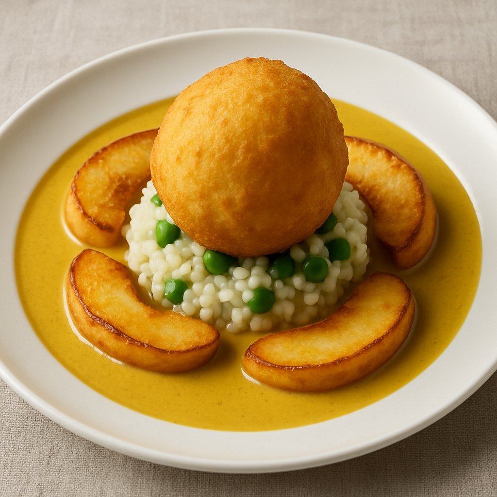 „Curry-Ei" – gefüllt, gebacken