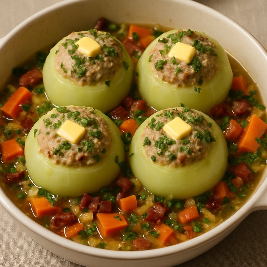 Kohlrabi mit Fleischfülle