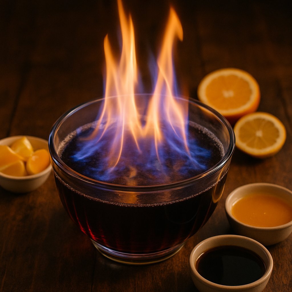 Brennender Silvesterpunsch