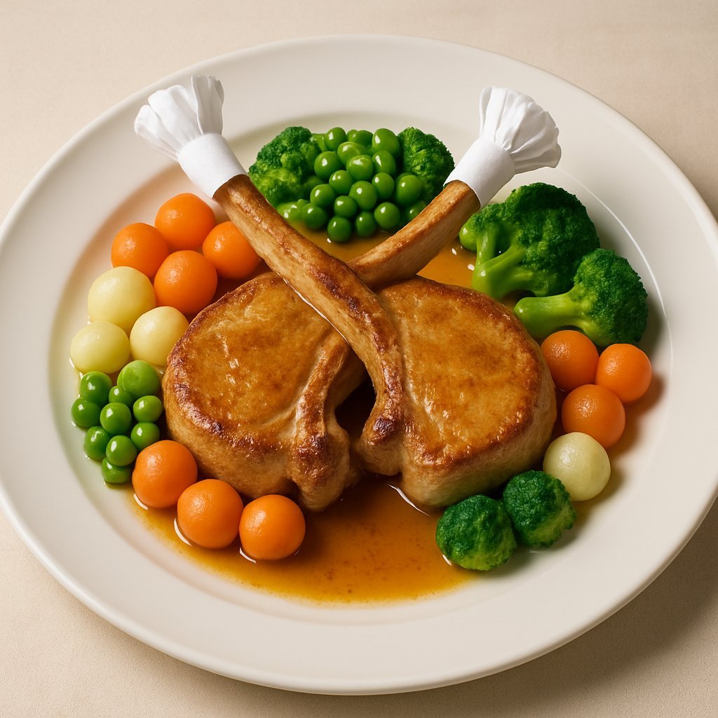 Veal Cutlets "Gardener's Style"