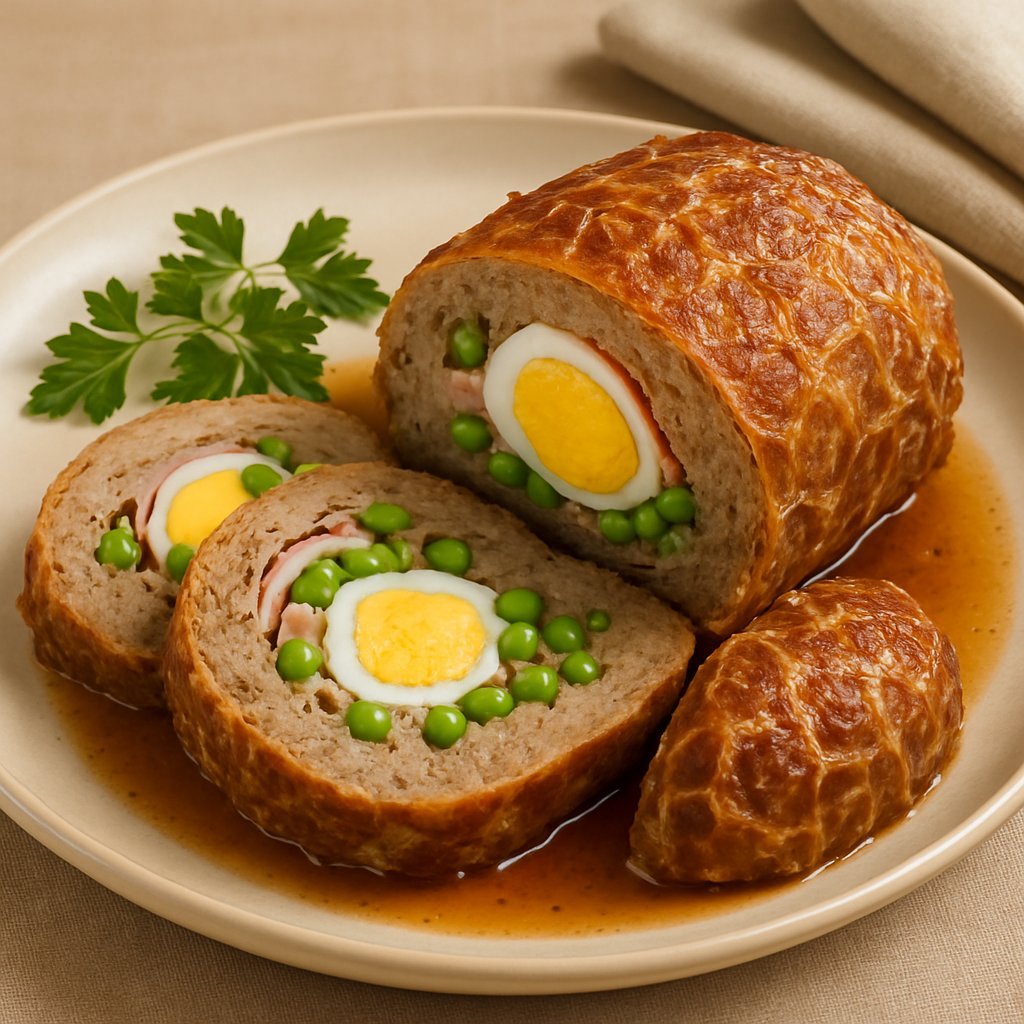 Stuffed Ground Meat in Caul Fat