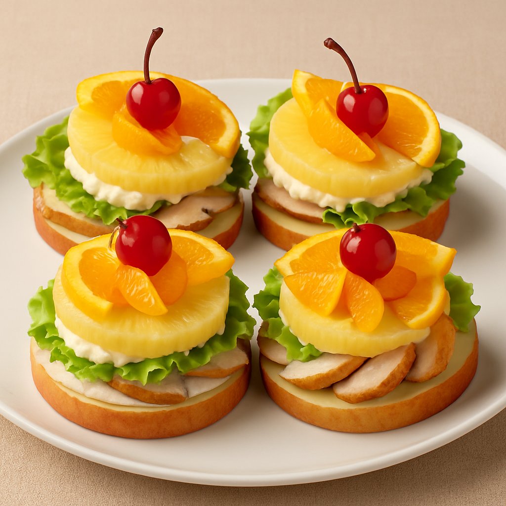Tartelettes aux Volailles et Fruits