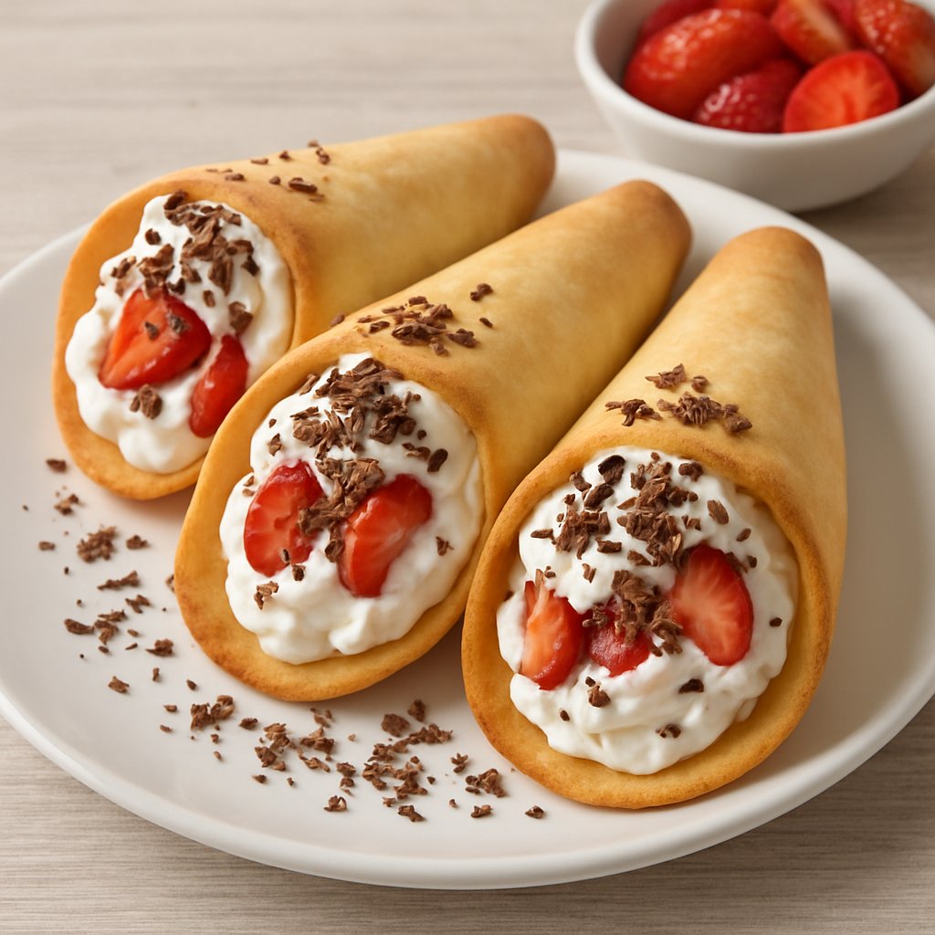 Cornets à la Crème Fouettée