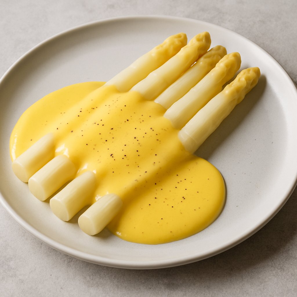 Asperges avec Sauce Hollandaise