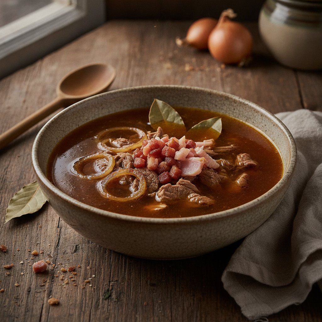 Braune Kraftbrühe oder Coulis