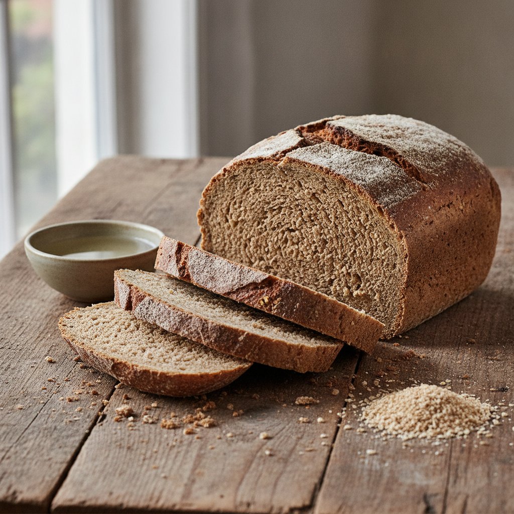 Grahambrot oder Brot von feinem Weizenschrot