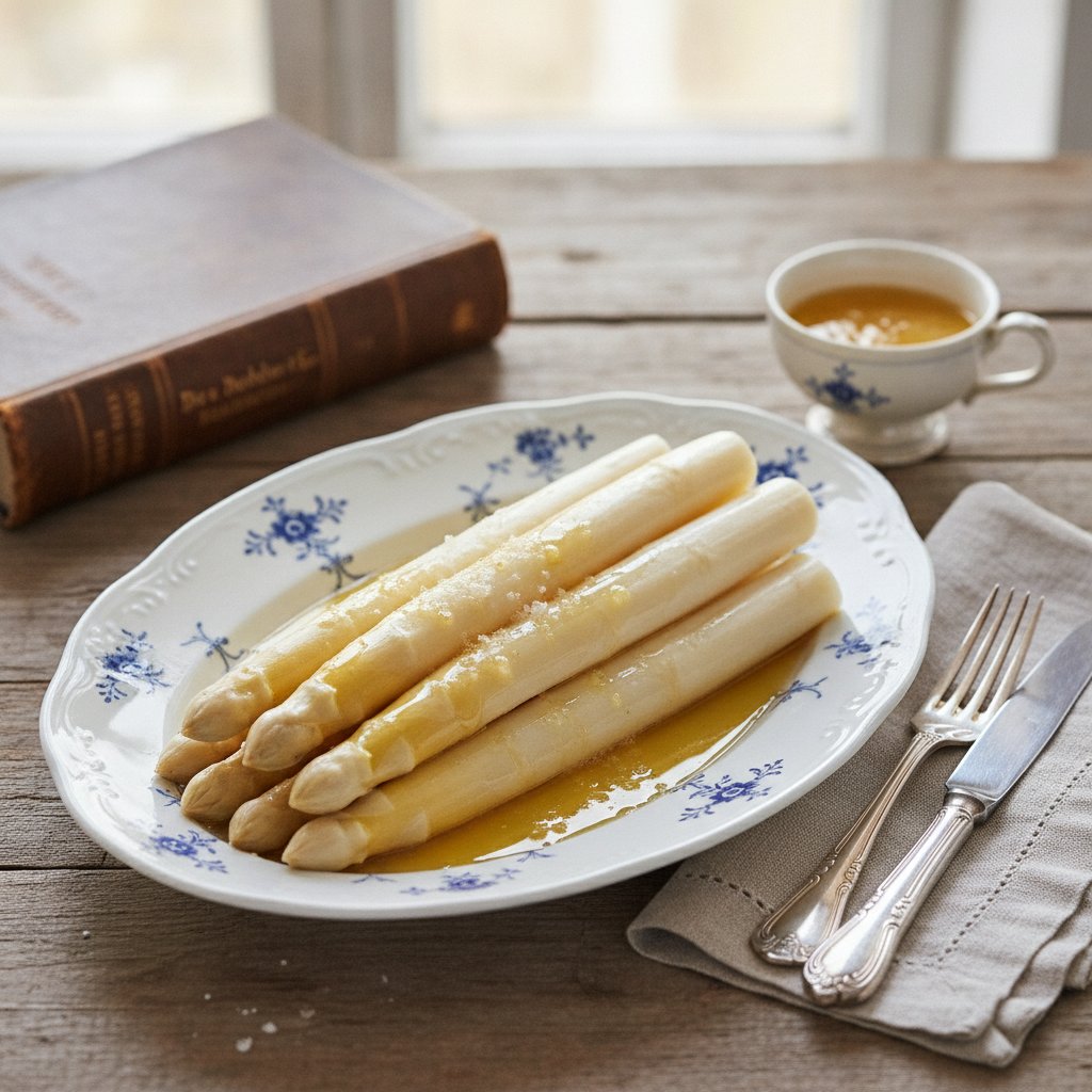 Spargel in Schmelzbutter