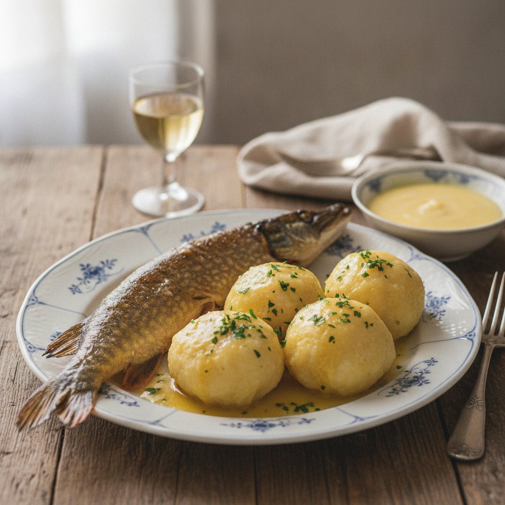 Hecht mit Klößen