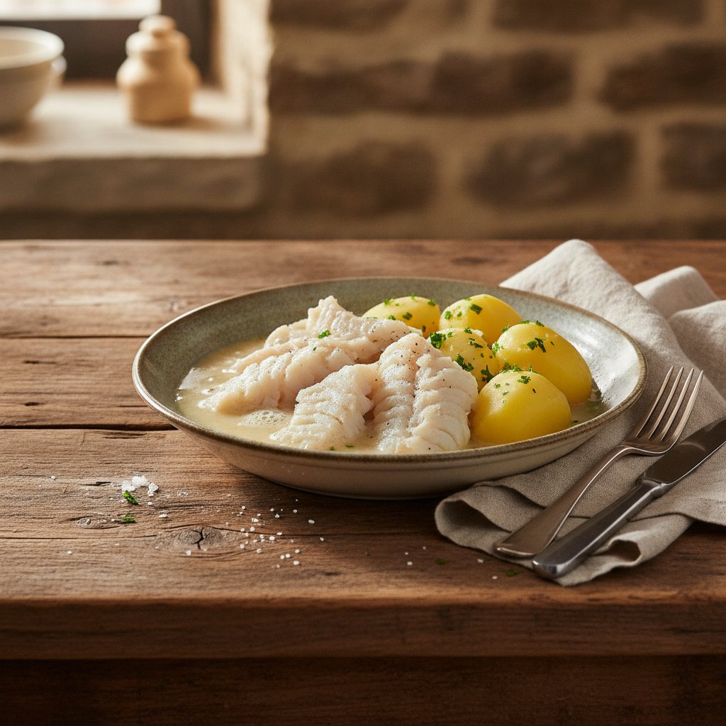 Stockfisch gesotten