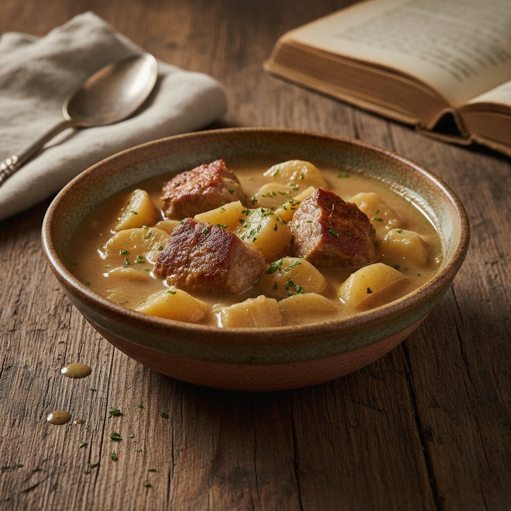 Rüben mit Hammelfleisch