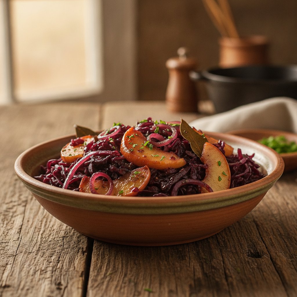 Rotkohl mit Äpfeln