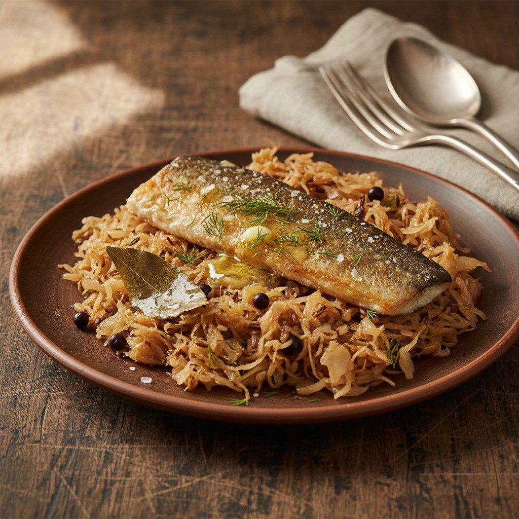 Sauerkraut mit Hecht