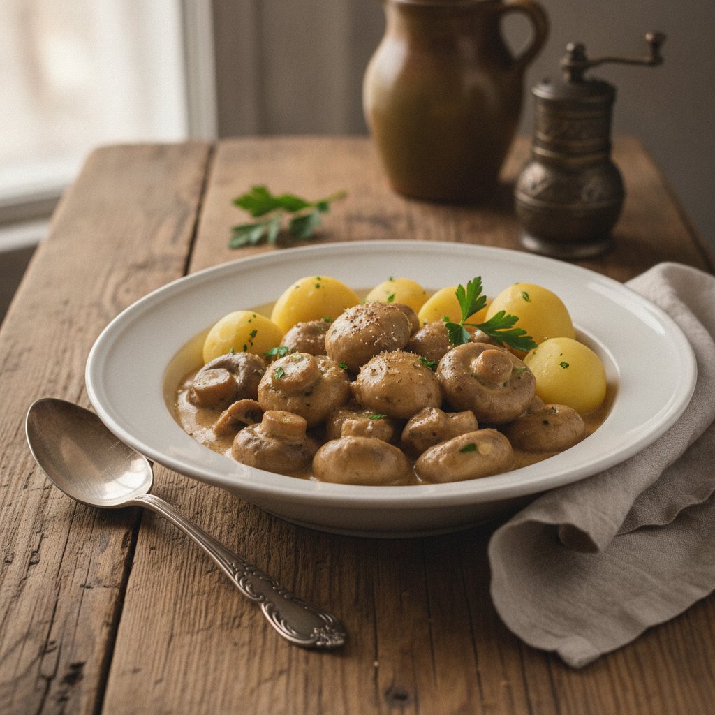 Champignons als Gemüse