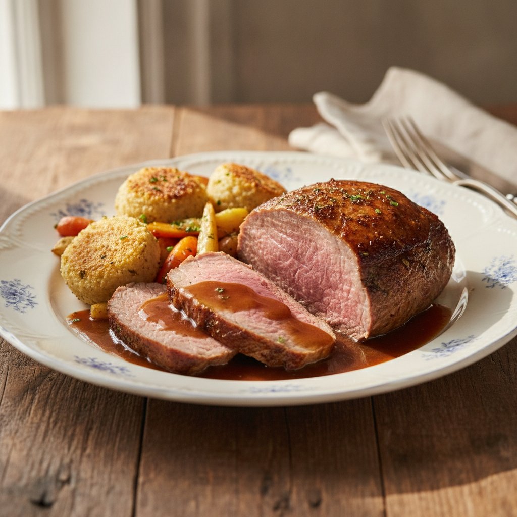 Kalbsrücken gebraten