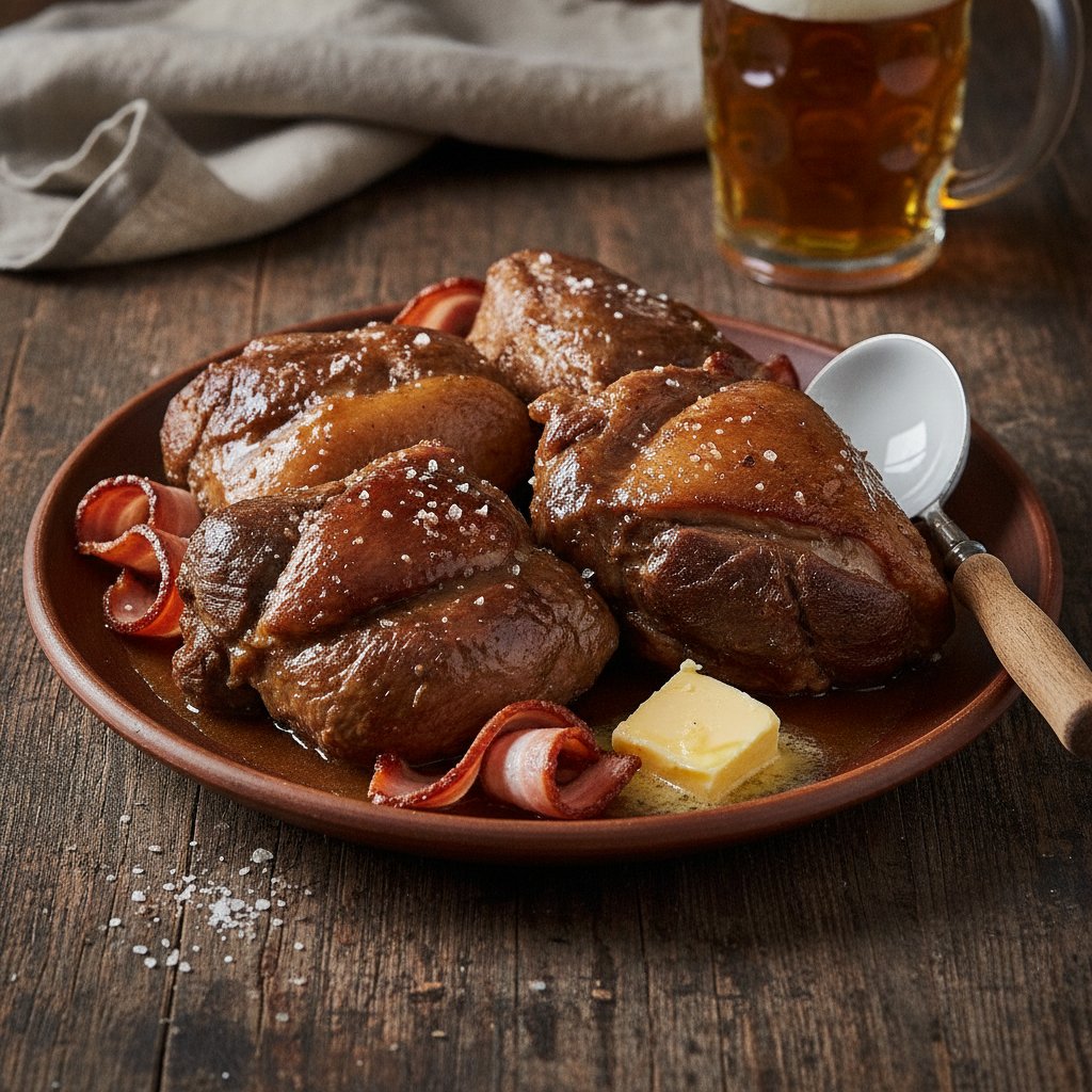 Kalbfleisch geschmort