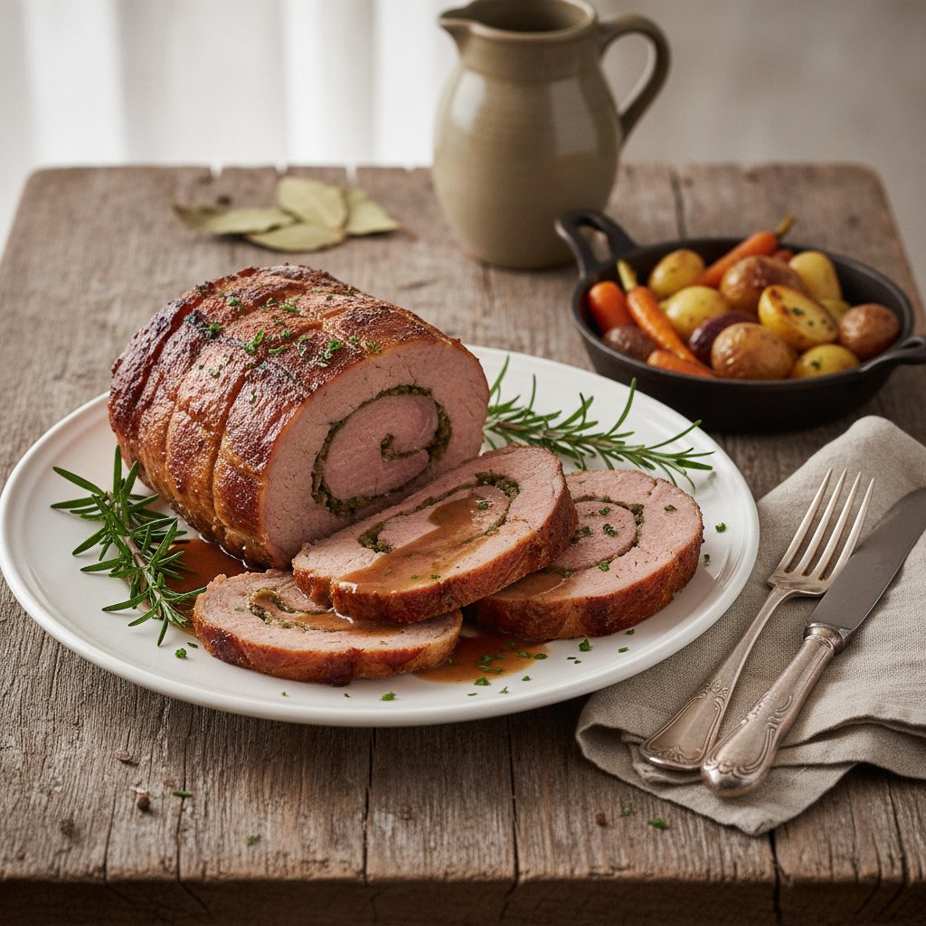 Kalbsbraten als Wickelbraten