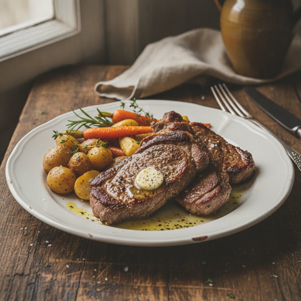Hammelsteaks oder Hammelschnitten