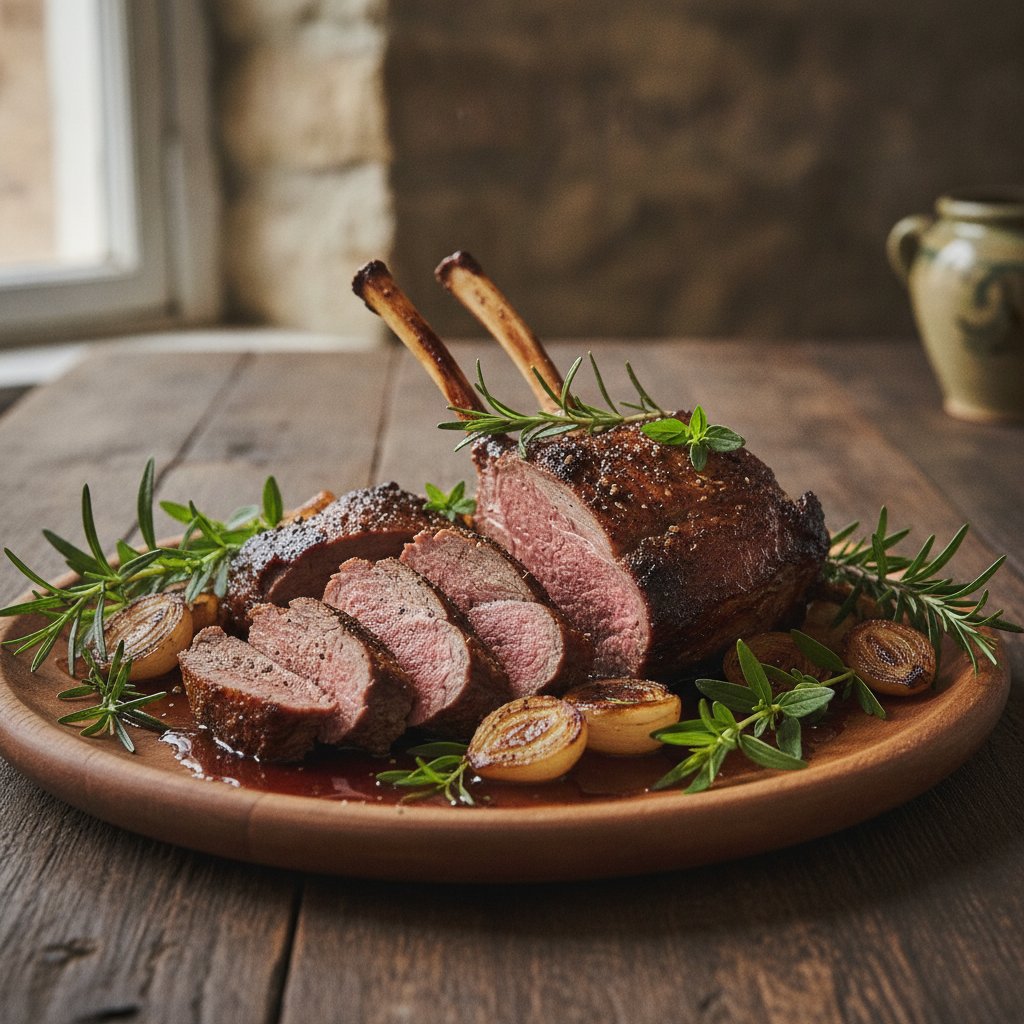Lammrücken wie Rehziemer zu braten
