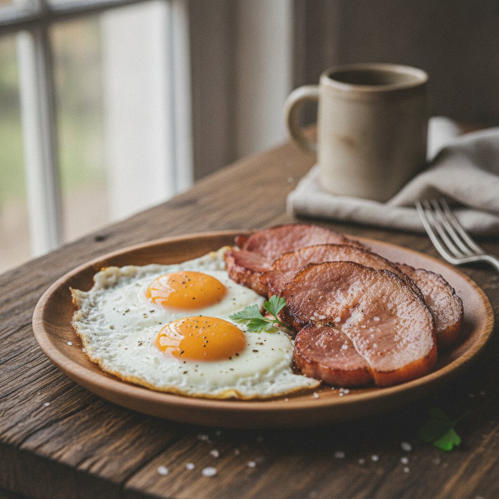 Ham and eggs