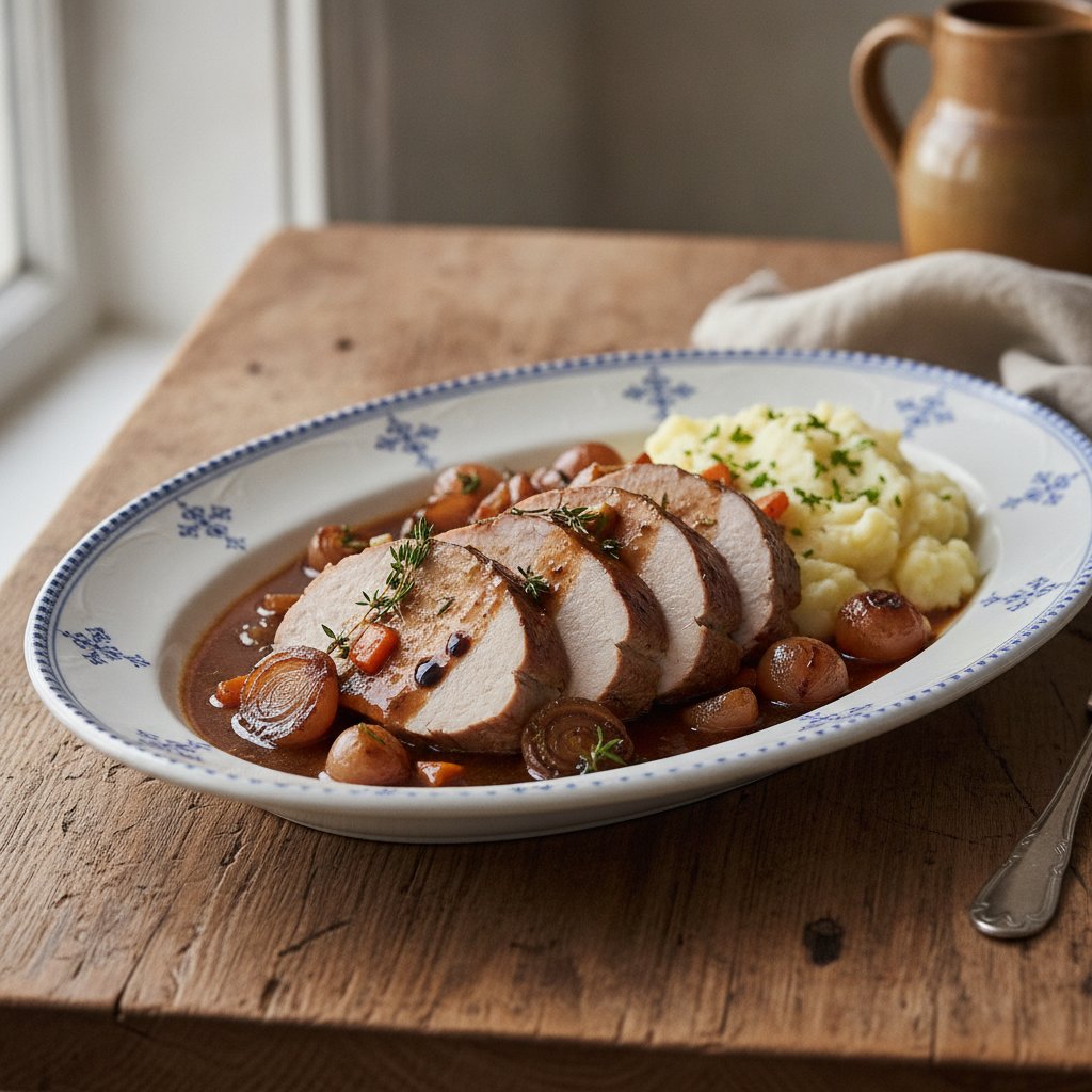 Schweinefilet geschmort