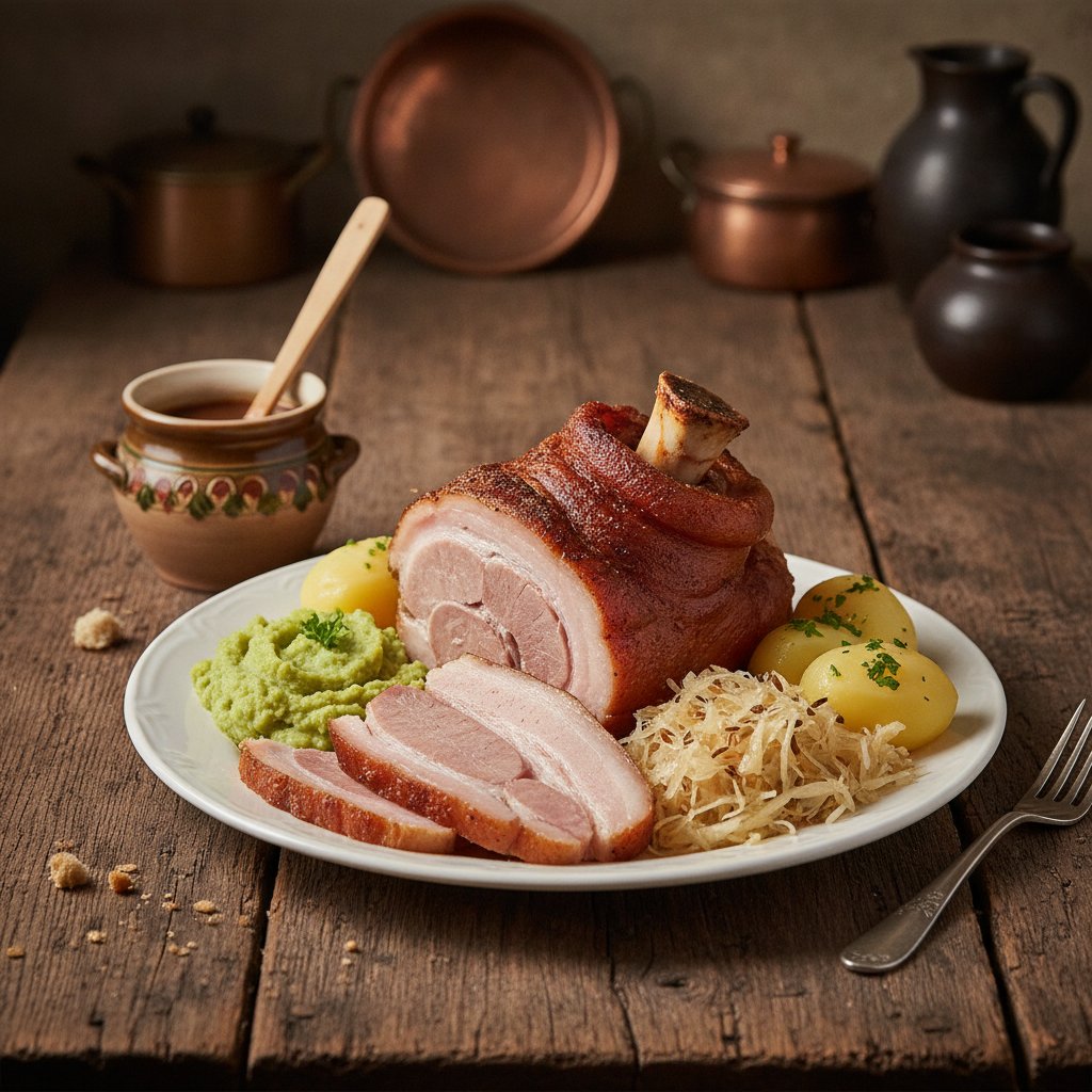 Schweinepökelfleisch, Eisbein oder Schweinsknöchel