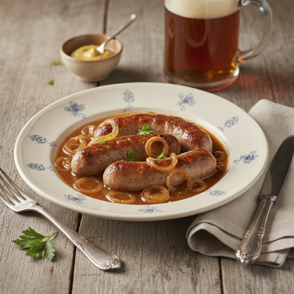 Bratwurst in Bier