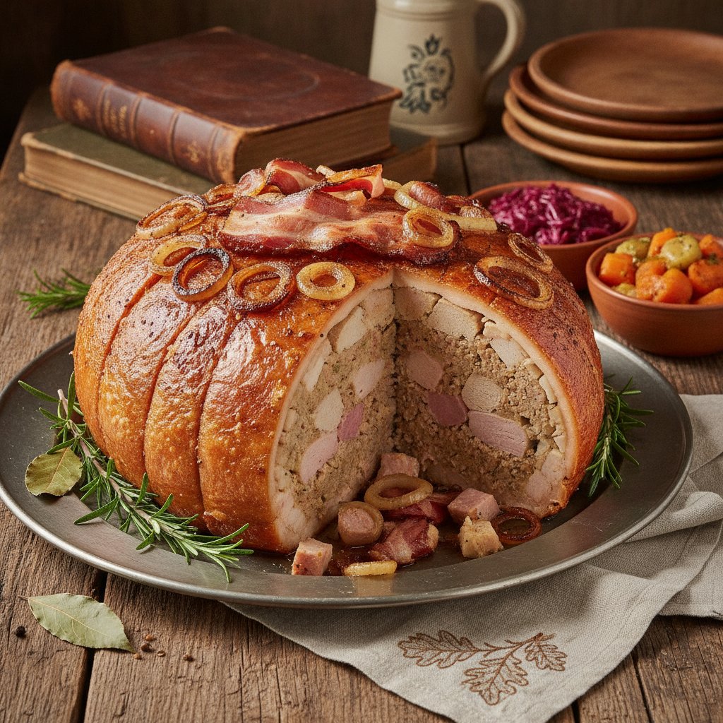 Schweinskopf gefüllt