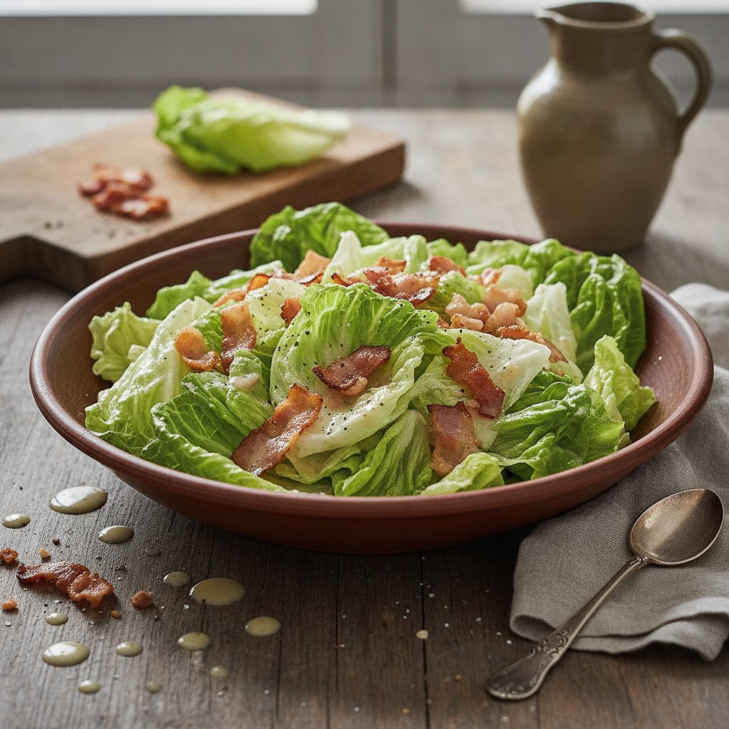 Kopfsalat mit Speck