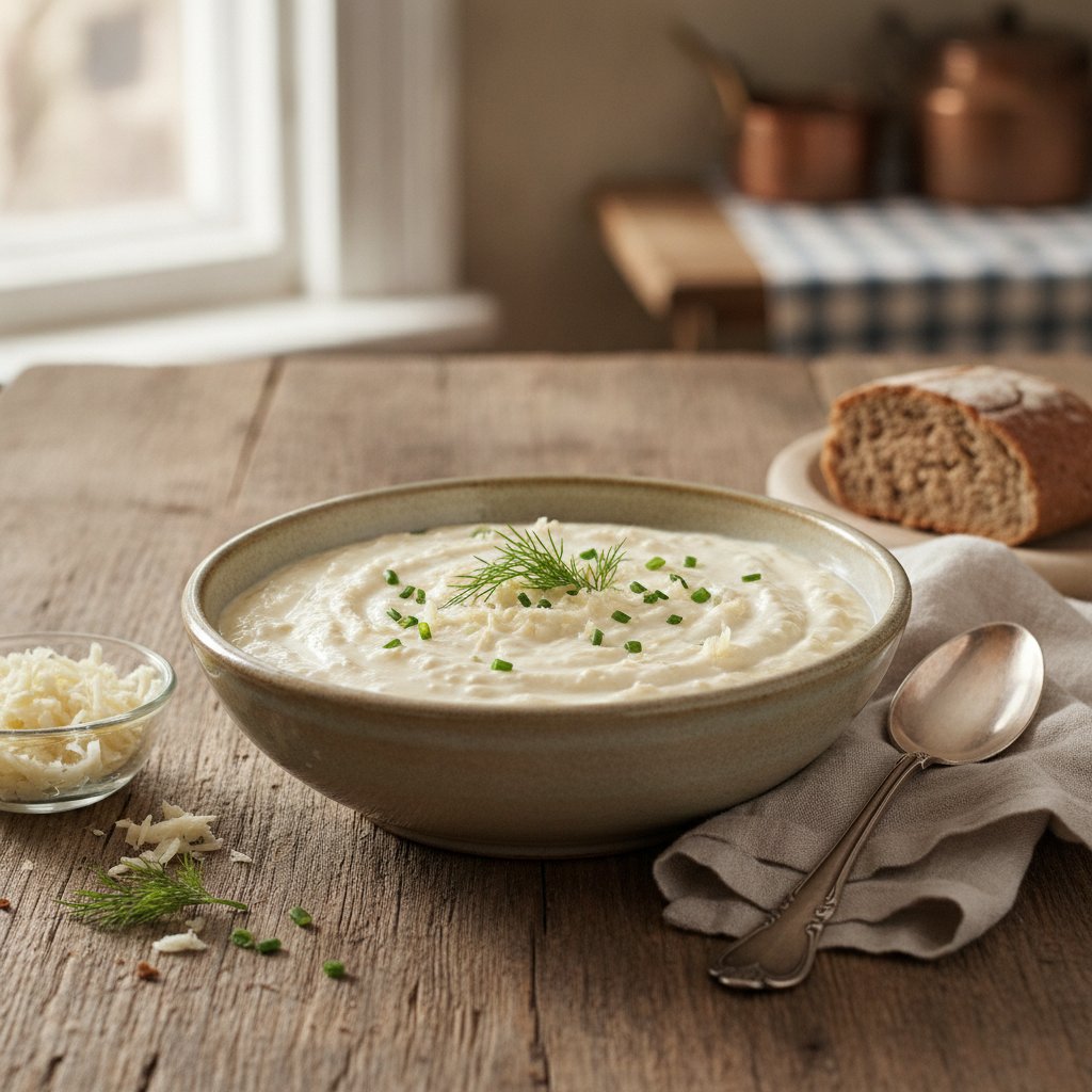 Rohe Meerrettichsauce mit Sahne