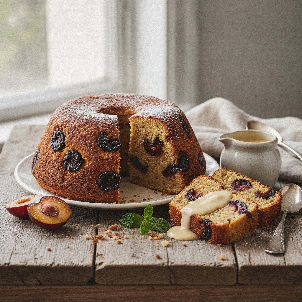 Plumpudding mit Weißbrot