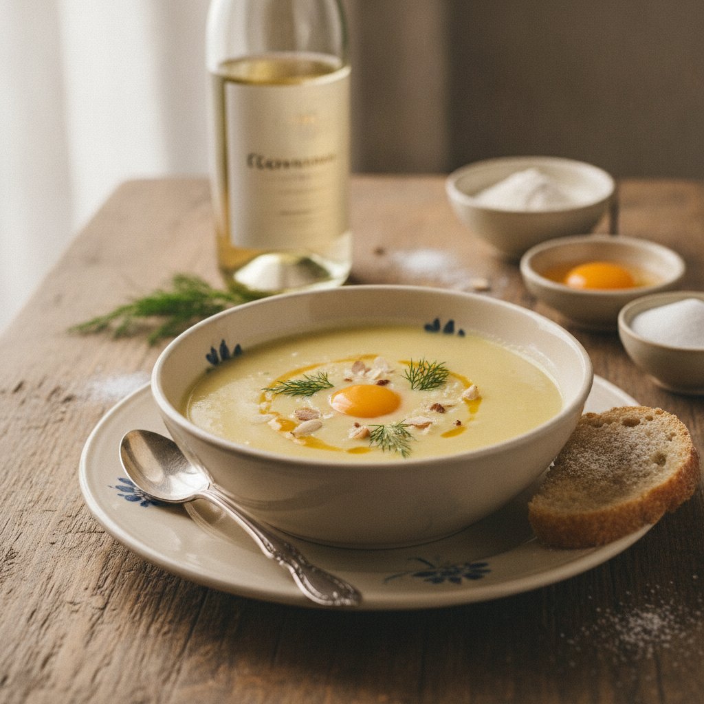 Weißweinsuppe