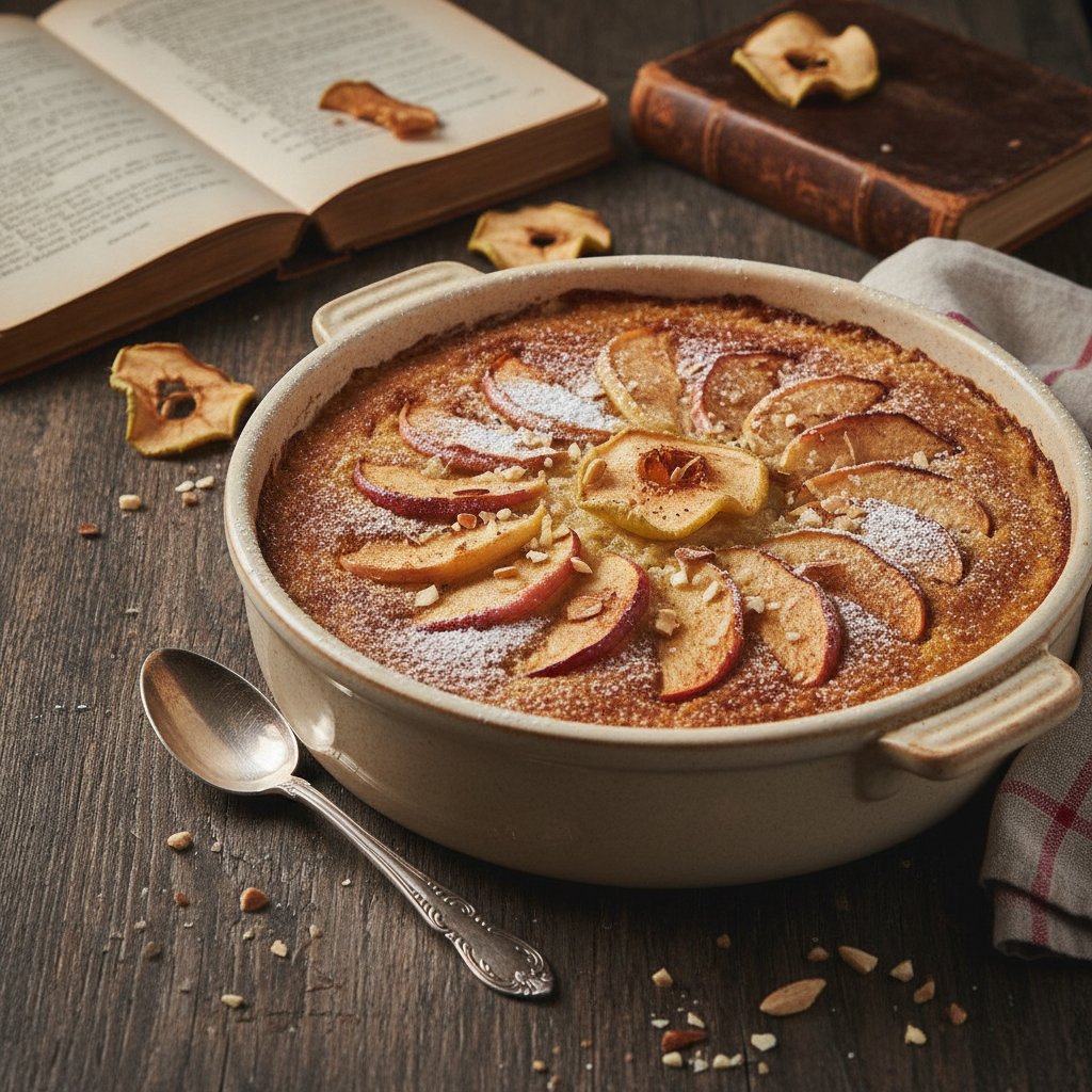 Reisauflauf mit Äpfeln