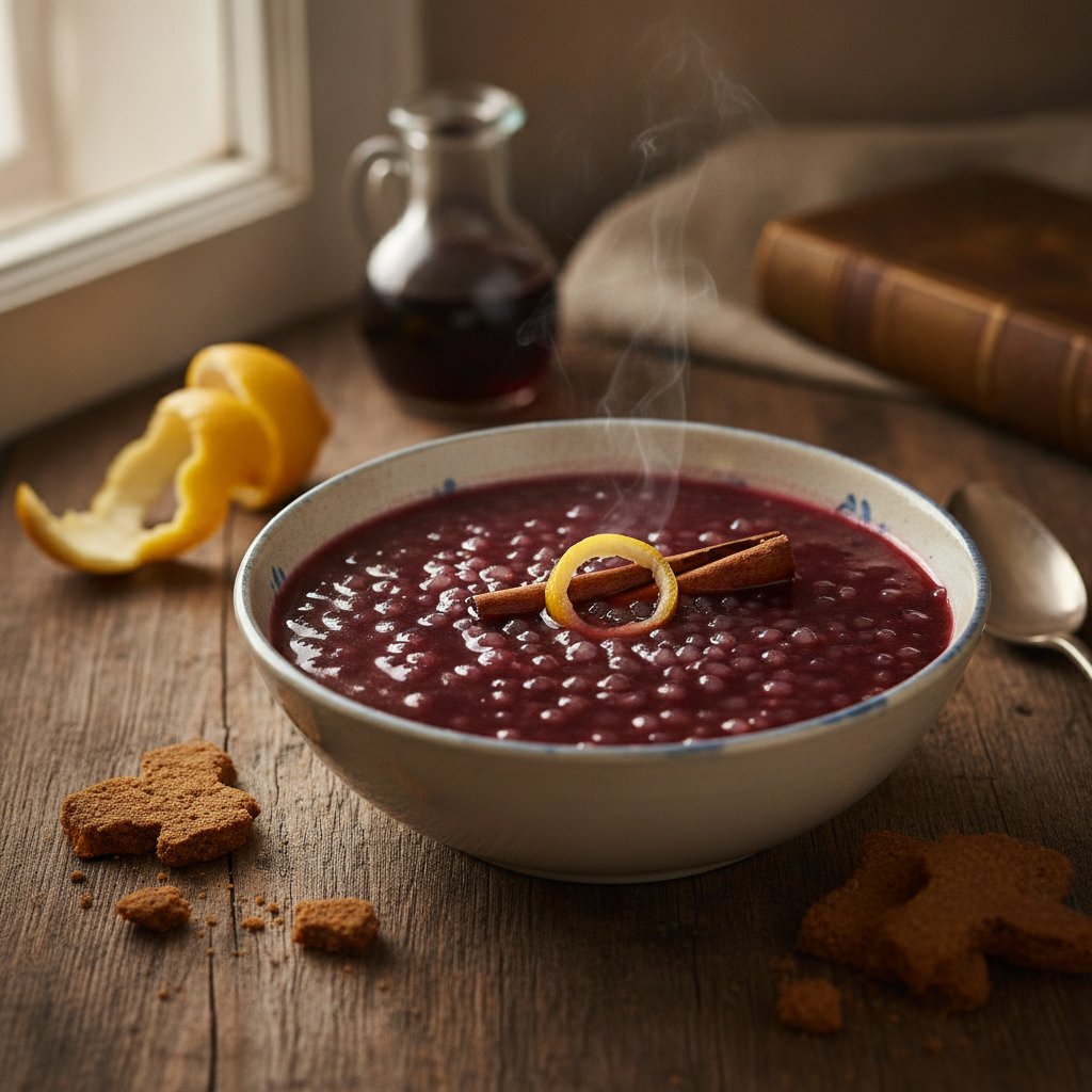 Sagosuppe mit Rotwein