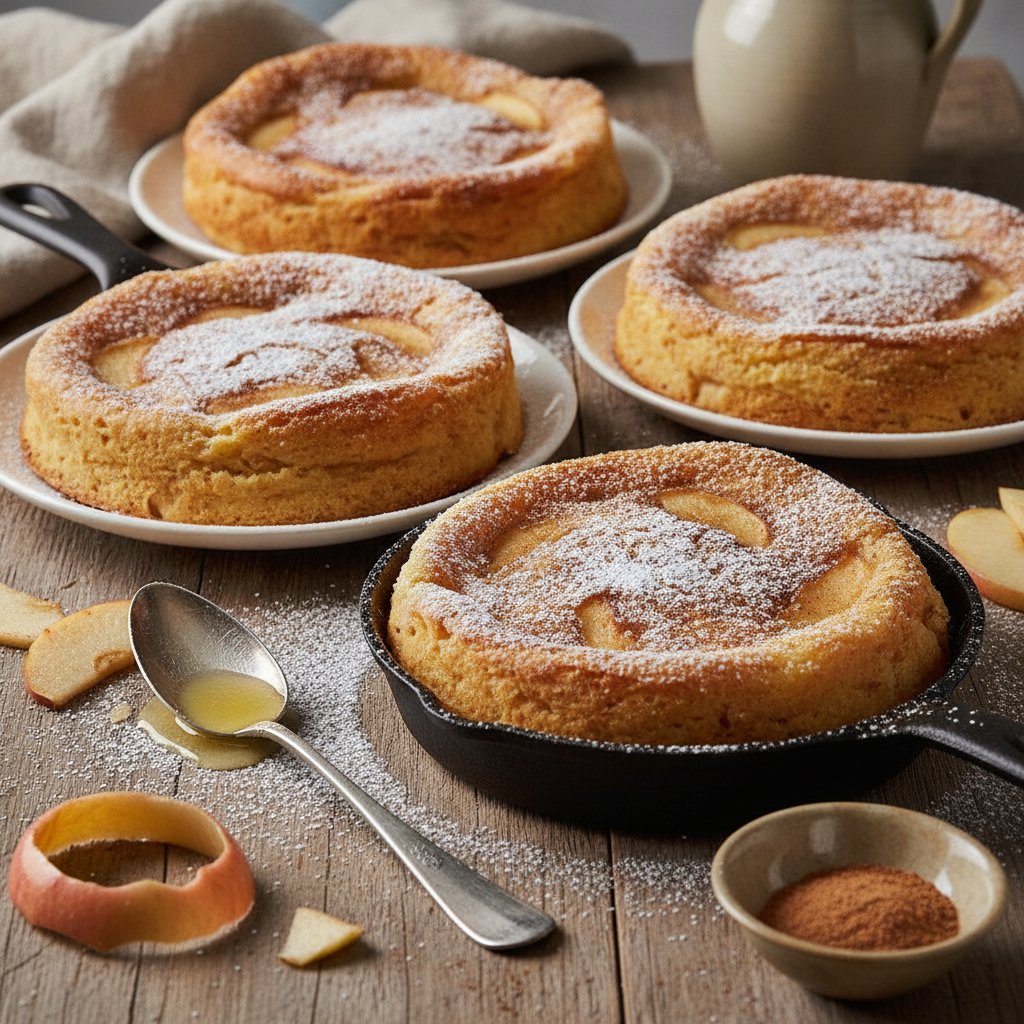 Äpfelpfannkuchen auf andere Art