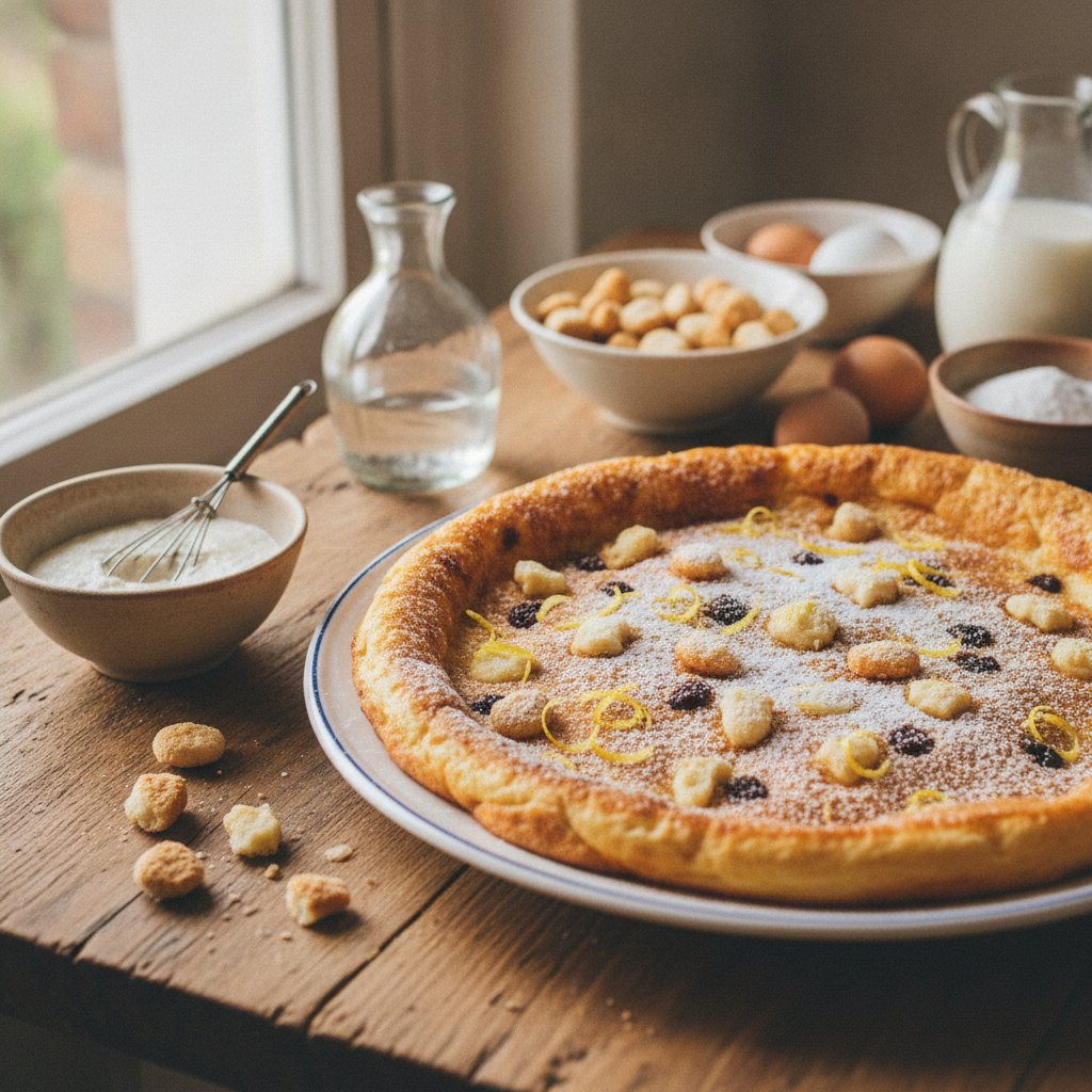 Pfannkuchen mit Makronen