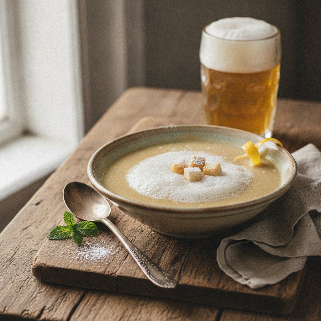 Schaumbiersuppe