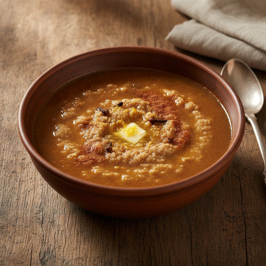 Biersuppe mit Grieß