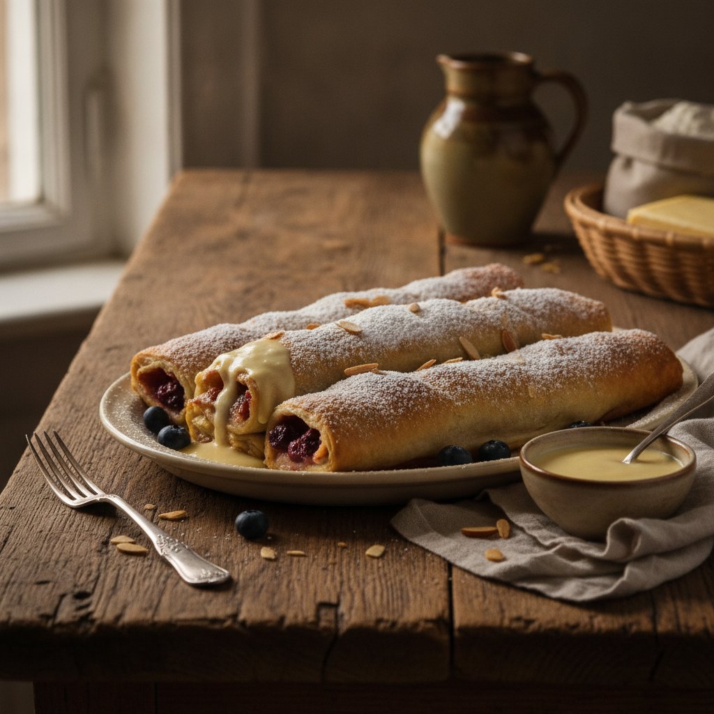 Gebackene Strudeln