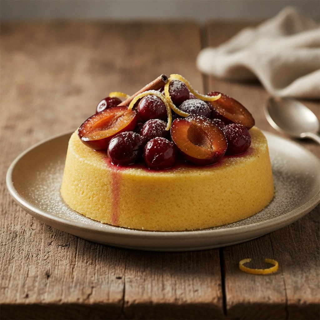 Polenta mit Obst