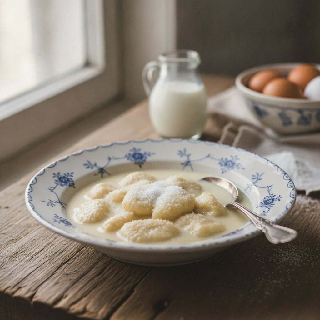 Eingetropftes in Milch