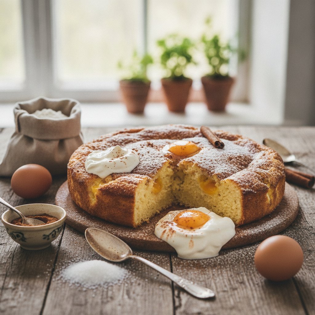 Mehlspeise von saurer Sahne