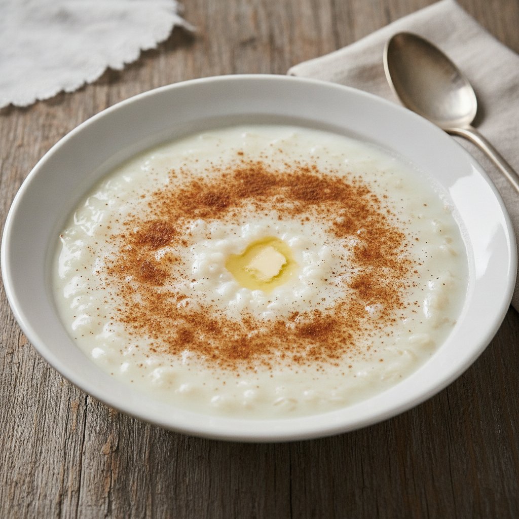 Reissuppe mit Milch