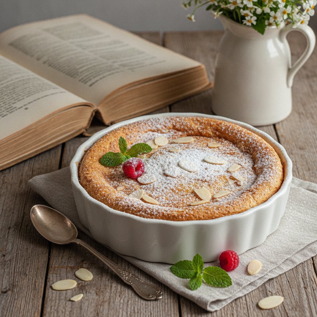 Reismehlpudding mit Mandeln