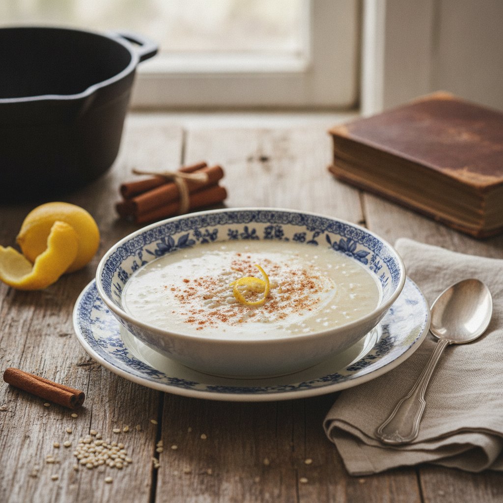 Sagosuppe mit Milch