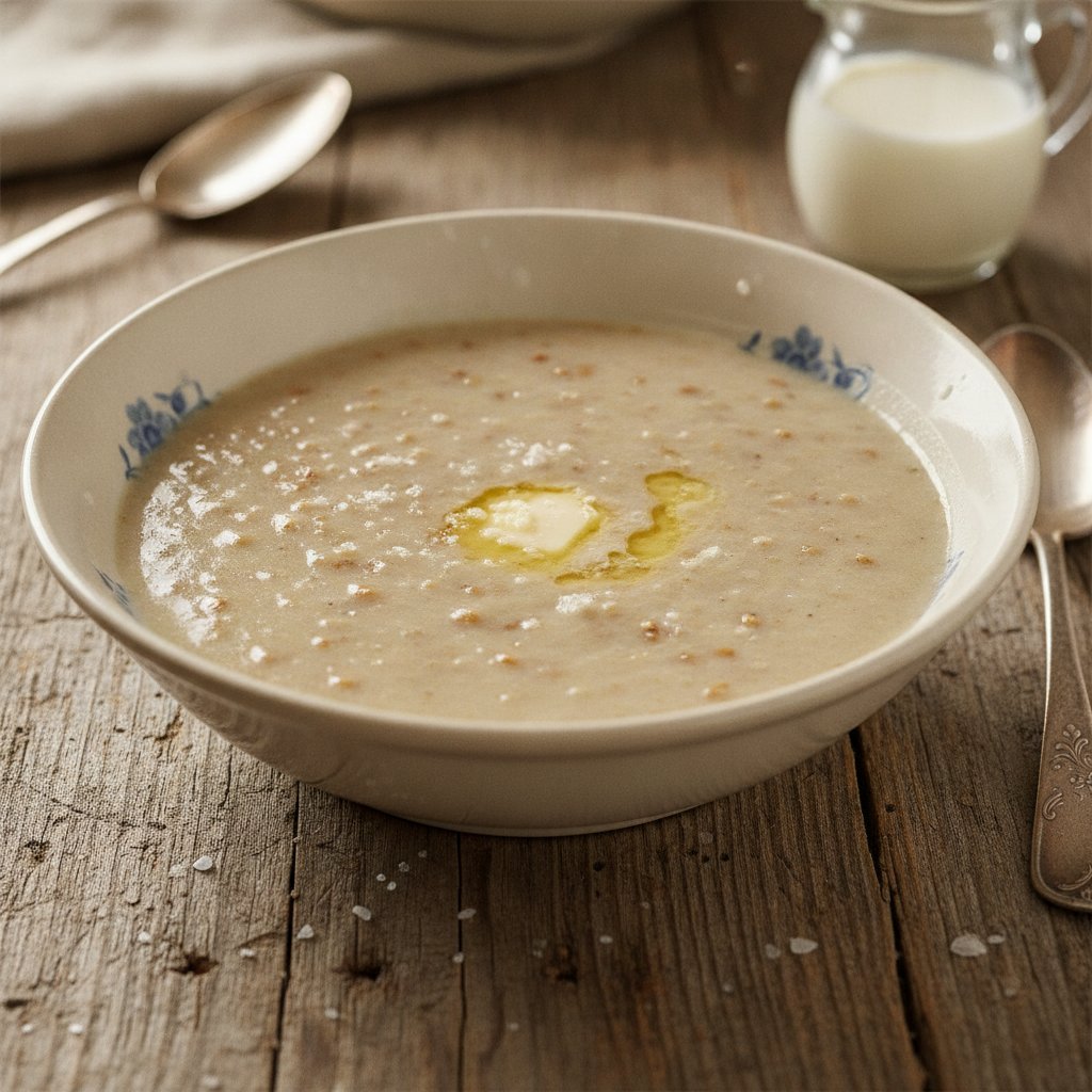 Buchweizengrützsuppe mit Milch