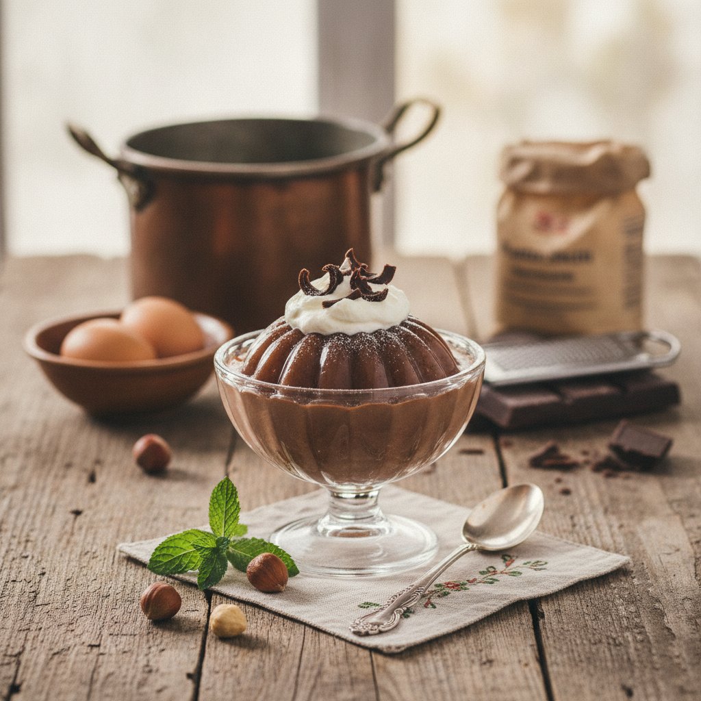 Kalter Schokoladepudding