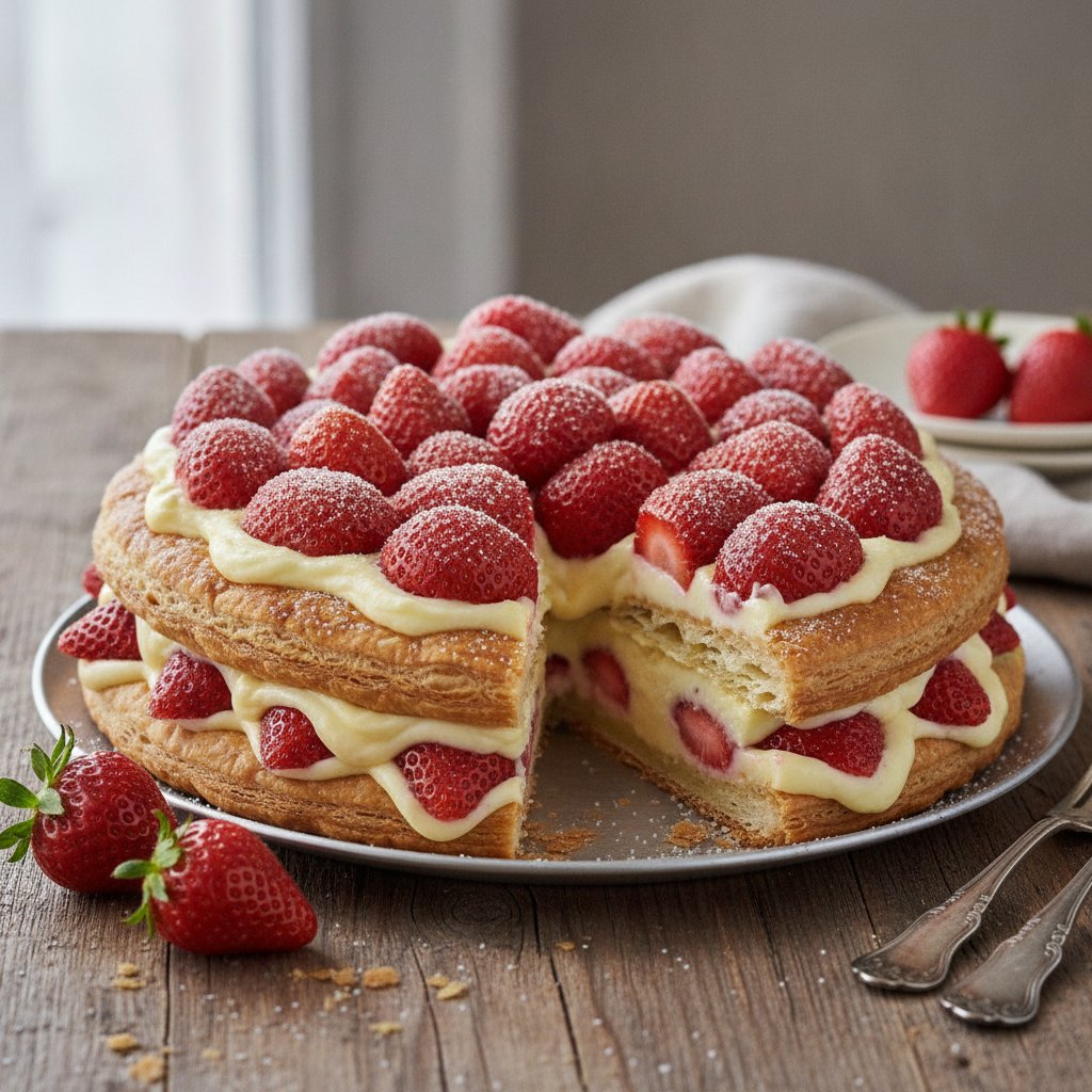 Erdbeertorte mit Vanillecreme