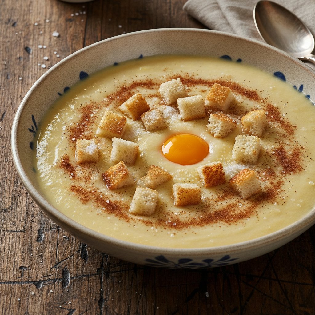Buttermilchsuppe mit Mehl